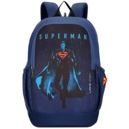 Lavie Sport Superman Kent Navy Polyester Printed Laptop Backpack - 33 Ltrs-image-76