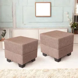 Ikiriya Iris Jute Beige Pinewood Contemporary Ottomans-image-22