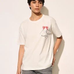 Only White Cotton Solid Short Sleeves T-Shirt-image-72