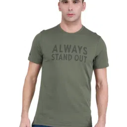 Rock.it Olive Regular Fit Printed Sports T-Shirt-image-81