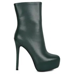 London Rag Women's Green Stiletto Booties-image-79