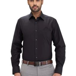 Park Avenue Black Luxus Fit Shirt-image-32