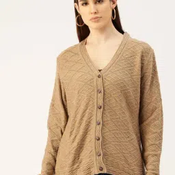 Apsley Beige Self Pattern Cardigan-image-70