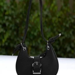 Mochi Black Medium Hobo Bag-26