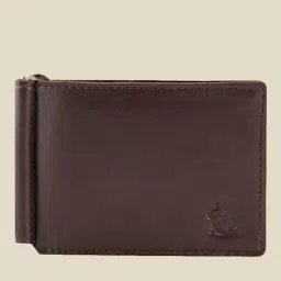Kara Brown Leather Money Clip Wallet-image-7