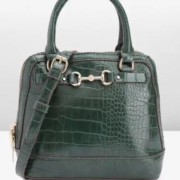 Anne Klein Green Textured Handbag-image-12