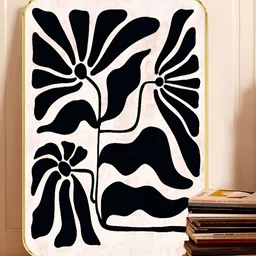 Myntra Elegant Homes White & Black 1 Piece Wood Floral and Botanical Wall Paintings-image-51