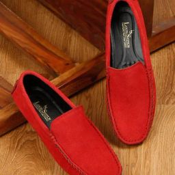 Louis Stitch Men's Ferrari Red Casual Loafers-image-96