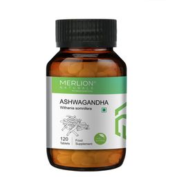 MERLION NATURALS Ashwagandha 500 mg Tablets - 120 Tablets-image-51