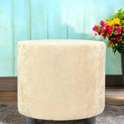Ikiriya Lisbon Beige Pinewood Contemporary Ottoman-image-2
