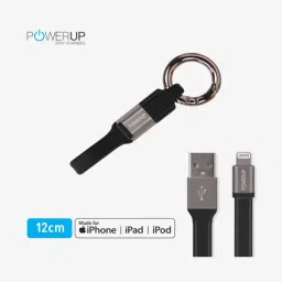 Powerup Multi Function Small USB Cable with Key Chain 2.4A Portable Fast Charging Cables-4
