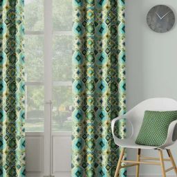 DDECOR Live Beautiful Green Polyester 9 ft Door Curtain-image-16