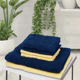 Bianca D'ross Navy & Yellow 380 Towel Set-37