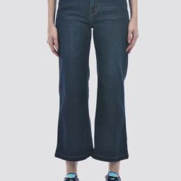 Numero Uno Women Dark Blue Wide Leg Sustainable Jeans-picture-32
