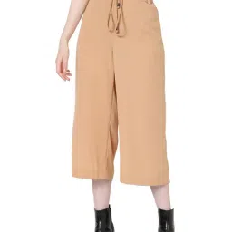 Vero Moda Beige Regular Fit Drawstring Culottes-image-94