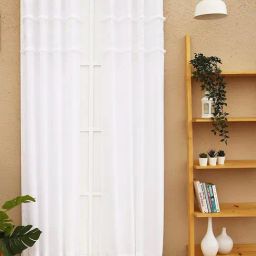 Ariana White Bohemian Daisy Lace 9 ft Long Door Curtain-picture-37