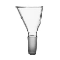 ABGIL Short Stem Funnel For Powder Flattened Side With Interchangeable Joint 125 mm Dia Transparent Borosilicate Glass, FL-381-05-image-57