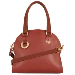 Baggit Red Solid Medium Handbag-picture-8