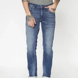 Jack & Jones Blue Skinny Fit Lightly Washed Jeans-picture-1