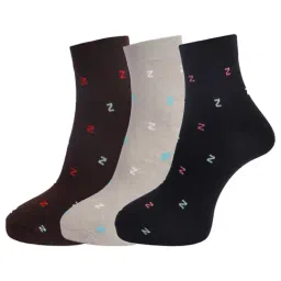 Dollar Multi Cotton Self Pattern Socks - Pack of 3-image-99
