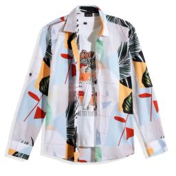 Cavio Boys Light Blue Cotton Printed Comfort Fit Shirt-image-75