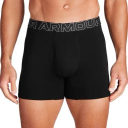 UNDER ARMOUR Black Cotton Regular Fit Solid Trunks-picture-24