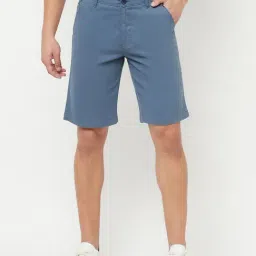 Cantabil Grey Cotton Regular Fit Shorts-picture-28