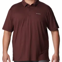 Columbia Men Brown & Purple Tech Trail Polo T-Shirt-picture-12