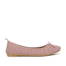 Bata Women's ANSON E Pink Flat Ballets-image-11