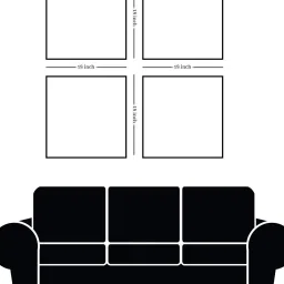 Nestroots Crayon Hand Drawn Multi Frame Landscape Canvas Wall Painting - Set of 2 image 5