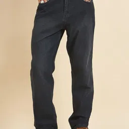 STUDIO NEXX Men Straight Fit Low-Rise Light Fade Cotton Stretchable Jeans-picture-8