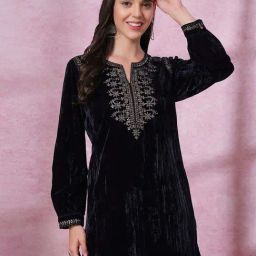 Nayam By Lakshita Navy A-Line Printed Kurtis-picture-39