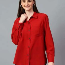 Kotty Red Plain Shirt-picture-18