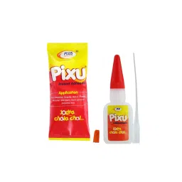 Pixu By Plus Adhesive Instant Adhesive Glue Low Viscosity 6 g (Pack of 40)-picture-3