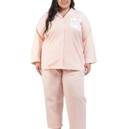 LASTINCH Peach Cotton Printed Shirt Pyjamas Set-picture-25