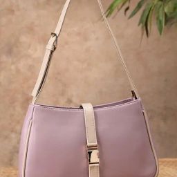 Rocia Lilac Solid Medium Shoulder Handbag-41