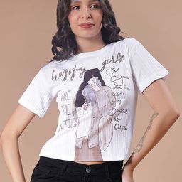 V-Mart Women Graphic Printed Round Neck T-shirt-picture-14