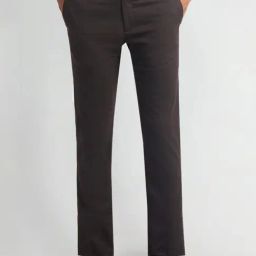 Arrow Brown Slim Fit Trousers-picture-49