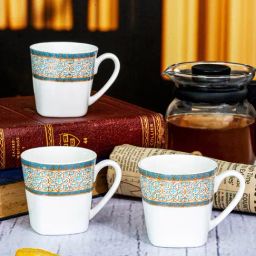 SONAKI White Bone China Mug - Set of 6 (130 ml)-image-98