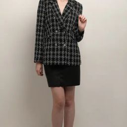 Vero Moda Black Textured Blazer-42