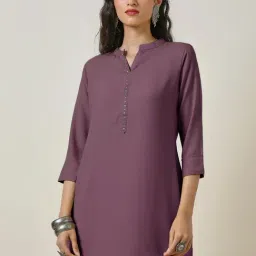 Soch Purple Plain Tunic-image-98