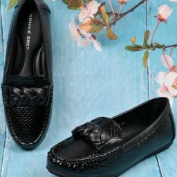 Ronnie Grey Women's Black Casual Loafers-image-31