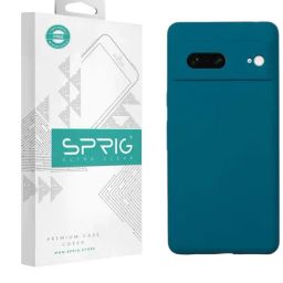 Sprig Liquid Silicone Back Cover for GOOGLE PIXEL 7 (Blue)-image-88