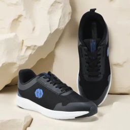 Woodland Men's Black Running Shoes-image-20