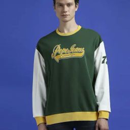 Pepe Jeans Green Cotton Loose Fit Printed Sweatshirt-image-41