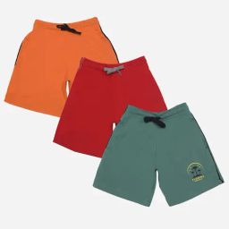 Dollar Boys Assorted Solid Bermuda (Pack Of 3)-image-45