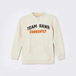 Fame Forever by Lifestyle Kids Beige Printed Regular Fit Sweatshirt-image-87