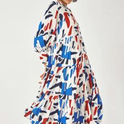 The Label Life Multicolor Printed Tiered Midi Dress-image-37