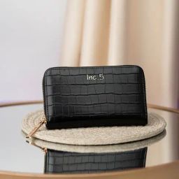 Inc.5 Black Animal Effect Medium Wallet-image-61