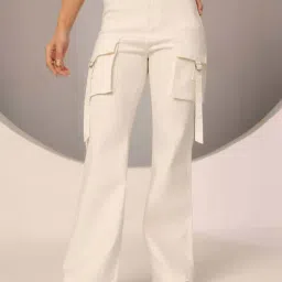Dolce Crudo White Flared Fit Jeans-picture-34